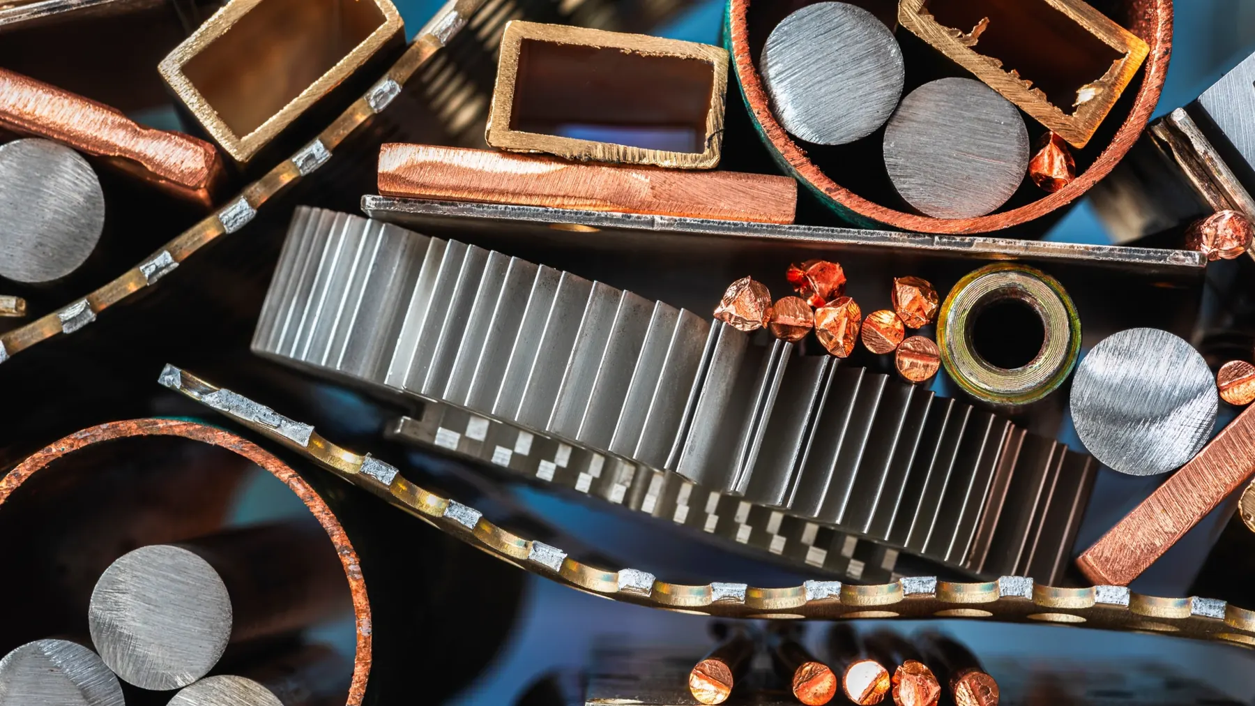 Metals, engineering plastics, elastomers and composite materials