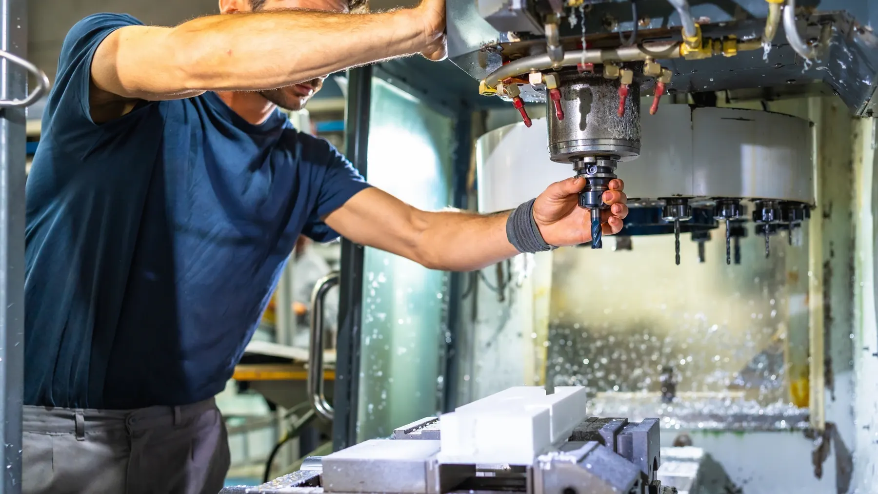 Precision manufacturing CNC milling process